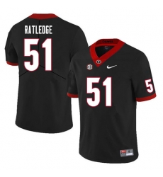 Men #51 Tate Ratledge Georgia Bulldogs College Football Jerseys Sale-Black Men #51 Tate Ratledge Georgia Bulldogs College Football Jerseys Sale-Black
