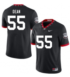 Men #55 Marlin Dean Georgia Bulldogs 100th Anniversary College Football Jerseys Sale-100th Black Men #55 Marlin Dean Georgia Bulldogs 100th Anniversary College Football Jerseys Sale-100th Black