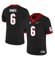 Men #6 Jalen Kimber Georgia Bulldogs College Football Jerseys Sale-Black Men #6 Jalen Kimber Georgia Bulldogs College Football Jerseys Sale-Black