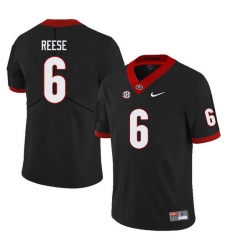 Men #6 Otis Reese Georgia Bulldogs College Football Jerseys Sale-Black Men #6 Otis Reese Georgia Bulldogs College Football Jerseys Sale-Black