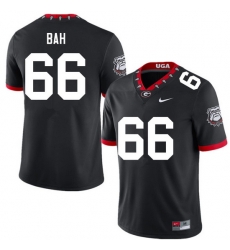 Men #66 Aliou Bah Georgia Bulldogs College Football Jerseys Sale-100th Anniversary Men #66 Aliou Bah Georgia Bulldogs College Football Jerseys Sale-100th Anniversary