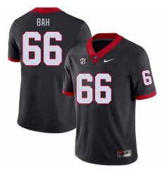 Men #66 Aliou Bah Georgia Bulldogs College Football Jerseys Stitched-Black Men #66 Aliou Bah Georgia Bulldogs College Football Jerseys Stitched-Black