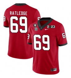 Men #69 Tate Ratledge Georgia Bulldogs 2022-23 CTP National Championship Football Jerseys Men #69 Tate Ratledge Georgia Bulldogs 2022-23 CTP National Championship Football Jerseys