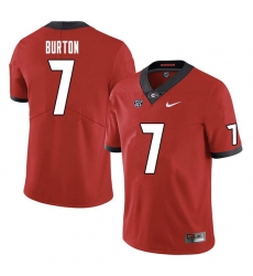 Men #7 Jermaine Burton Georgia Bulldogs College Football Jerseys Sale-Red Men #7 Jermaine Burton Georgia Bulldogs College Football Jerseys Sale-Red