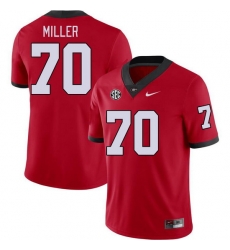 Men #70 Joshua Miller Georgia Bulldogs College Football Jerseys Stitched-Red Men #70 Joshua Miller Georgia Bulldogs College Football Jerseys Stitched-Red