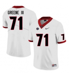 Men #71 Earnest Greene III Georgia Bulldogs College Football Jerseys Sale-White Anniversary Men #71 Earnest Greene III Georgia Bulldogs College Football Jerseys Sale-White Anniversary