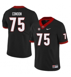 Men #75 Owen Condon Georgia Bulldogs College Football Jerseys Sale-Black Men #75 Owen Condon Georgia Bulldogs College Football Jerseys Sale-Black
