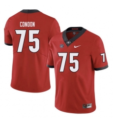 Men #75 Owen Condon Georgia Bulldogs College Football Jerseys Sale-red Men #75 Owen Condon Georgia Bulldogs College Football Jerseys Sale-red