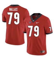 Men #79 Weston Wallace Georgia Bulldogs College Football Jerseys Sale-Red Men #79 Weston Wallace Georgia Bulldogs College Football Jerseys Sale-Red