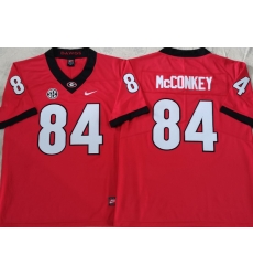 Men #84 Ladd McConkey Georgia Bulldogs College Football Jerseys Sale-Red Men #84 Ladd McConkey Georgia Bulldogs College Football Jerseys Sale-Red