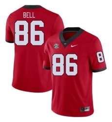 Men #86 Dillon Bell Georgia Bulldogs College Football Jerseys Stitched-Red Men #86 Dillon Bell Georgia Bulldogs College Football Jerseys Stitched-Red