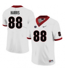 Men #88 Jackson Harris Georgia Bulldogs College Football Jerseys-White Men #88 Jackson Harris Georgia Bulldogs College Football Jerseys-White
