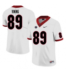 Men #89 George Vining Georgia Bulldogs College Football Jerseys Sale-White Men #89 George Vining Georgia Bulldogs College Football Jerseys Sale-White