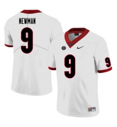 Men #9 Jamie Newman Georgia Bulldogs College Football Jerseys Sale-White Men #9 Jamie Newman Georgia Bulldogs College Football Jerseys Sale-White