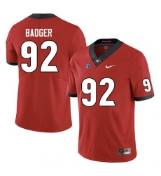 Men #92 Liam Badger Georgia Bulldogs College Football Jerseys Sale-Red Anniversary Men #92 Liam Badger Georgia Bulldogs College Football Jerseys Sale-Red Anniversary