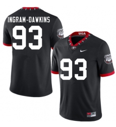Men #93 Tyrion Ingram-Dawkins Georgia Bulldogs 100th Anniversary College Football Jerseys Sale-100th Men #93 Tyrion Ingram-Dawkins Georgia Bulldogs 100th Anniversary College Football Jerseys Sale-100th