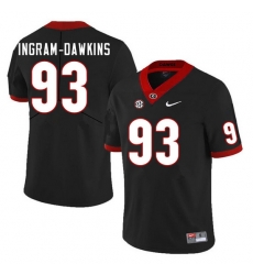 Men #93 Tyrion Ingram-Dawkins Georgia Bulldogs College Football Jerseys Sale-Black Men #93 Tyrion Ingram-Dawkins Georgia Bulldogs College Football Jerseys Sale-Black