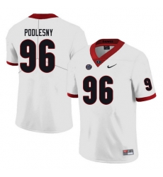 Men #96 Jack Podlesny Georgia Bulldogs College Football Jerseys white Men #96 Jack Podlesny Georgia Bulldogs College Football Jerseys white