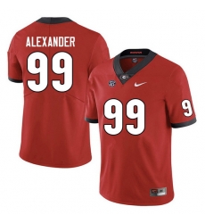 Men #99 Bear Alexander Georgia Bulldogs College Football Jerseys Sale-Red Anniversary Men #99 Bear Alexander Georgia Bulldogs College Football Jerseys Sale-Red Anniversary