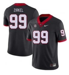 Men #99 Jared Zirkel Georgia Bulldogs College Football Jerseys Stitched-Black Men #99 Jared Zirkel Georgia Bulldogs College Football Jerseys Stitched-Black