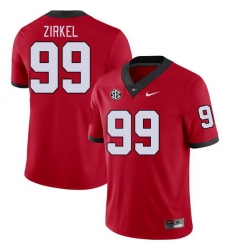 Men #99 Jared Zirkel Georgia Bulldogs College Football Jerseys Stitched-Red Men #99 Jared Zirkel Georgia Bulldogs College Football Jerseys Stitched-Red