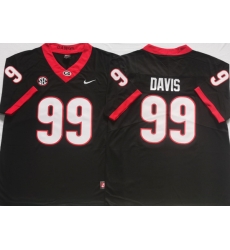 Men #99 Jordan Davis Georgia Bulldogs College Football Jerseys Sale-Black Men #99 Jordan Davis Georgia Bulldogs College Football Jerseys Sale-Black