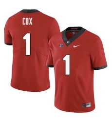 Men Georgia Bulldogs #1 Brenton Cox College Football Jerseys Sale-Red Men Georgia Bulldogs #1 Brenton Cox College Football Jerseys Sale-Red