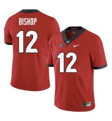Men Georgia Bulldogs #12 Tray Bishop College Football Jerseys Sale-Red Men Georgia Bulldogs #12 Tray Bishop College Football Jerseys Sale-Red