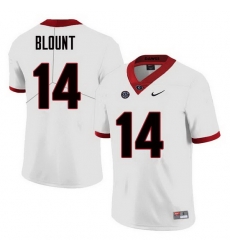 Men Georgia Bulldogs #14 Trey Blount College Football Jerseys Sale-White Men Georgia Bulldogs #14 Trey Blount College Football Jerseys Sale-White