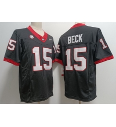 Men Georgia Bulldogs #15 Carson Beck Black 2023 F U S E College Football Jerseys Men Georgia Bulldogs #15 Carson Beck Black 2023 F U S E College Football Jerseys