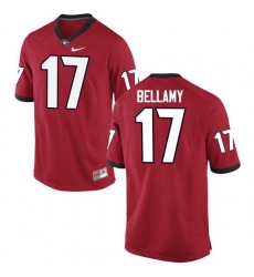 Men Georgia Bulldogs #17 Davin Bellamy College Football Jerseys-Red Men Georgia Bulldogs #17 Davin Bellamy College Football Jerseys-Red