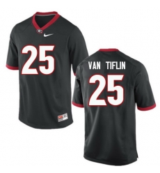 Men Georgia Bulldogs #25 Steven Van Tiflin College Football Jerseys-Black Men Georgia Bulldogs #25 Steven Van Tiflin College Football Jerseys-Black