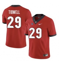 Men Georgia Bulldogs #29 Lofton Tidwell College Football Jerseys Sale-Red Men Georgia Bulldogs #29 Lofton Tidwell College Football Jerseys Sale-Red