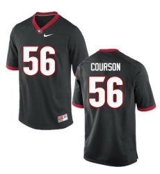 Men Georgia Bulldogs #56 John Courson College Football Jerseys-Black Men Georgia Bulldogs #56 John Courson College Football Jerseys-Black
