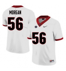 Men Georgia Bulldogs #56 Oren Morgan College Football Jerseys Sale-White Men Georgia Bulldogs #56 Oren Morgan College Football Jerseys Sale-White
