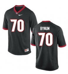 Men Georgia Bulldogs #70 Aulden Bynum College Football Jerseys-Black Men Georgia Bulldogs #70 Aulden Bynum College Football Jerseys-Black