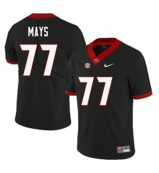 Men Georgia Bulldogs #77 Cade Mays College Football Jerseys Sale-Black Men Georgia Bulldogs #77 Cade Mays College Football Jerseys Sale-Black