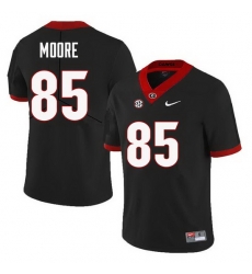 Men Georgia Bulldogs #85 Cameron Moore College Football Jerseys Sale-Black Men Georgia Bulldogs #85 Cameron Moore College Football Jerseys Sale-Black