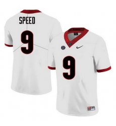 Men Georgia Bulldogs #9 Ameer Speed College Football Jerseys Sale-White Men Georgia Bulldogs #9 Ameer Speed College Football Jerseys Sale-White
