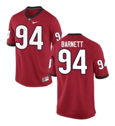 Men Georgia Bulldogs #94 Michael Barnett College Football Jerseys-Red Men Georgia Bulldogs #94 Michael Barnett College Football Jerseys-Red