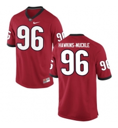 Men Georgia Bulldogs #96 DaQuan Hawkins-Muckle College Football Jerseys-Red Men Georgia Bulldogs #96 DaQuan Hawkins-Muckle College Football Jerseys-Red