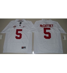 Cardinal #5 Christian McCaffrey White Stitched NCAA Jersey Cardinal #5 Christian McCaffrey White Stitched NCAA Jersey