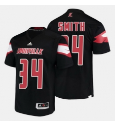 Louisville Cardinals Jeremy Smith College Football Black Jersey Louisville Cardinals Jeremy Smith College Football Black Jersey