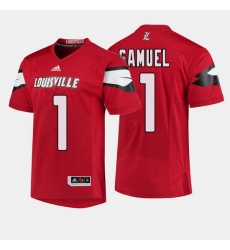 Louisville Cardinals Traveon Samuel College Football Red Jersey Louisville Cardinals Traveon Samuel College Football Red Jersey