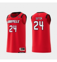 Men Louisville Cardinals Dwayne Sutton Red Replica College Basketball Jersey Men Louisville Cardinals Dwayne Sutton Red Replica College Basketball Jersey