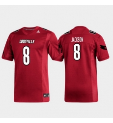 Men Louisville Cardinals Lamar Jackson 8 Red Replica Alumni Football Jersey Men Louisville Cardinals Lamar Jackson 8 Red Replica Alumni Football Jersey