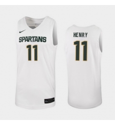 Michigan State Spartans Aaron Henry White Replica Men'S Jersey Michigan State Spartans Aaron Henry White Replica Men'S Jersey