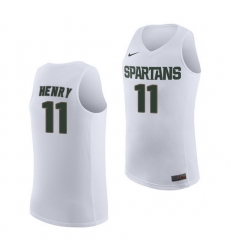 Michigan State Spartans Aaron Henry White Road Men'S Jersey Michigan State Spartans Aaron Henry White Road Men'S Jersey