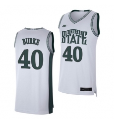 Michigan State Spartans Braden Burke White Retro Limited Men'S Jersey Michigan State Spartans Braden Burke White Retro Limited Men'S Jersey