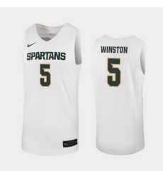 Michigan State Spartans Cassius Winston White Replica Men'S Jersey Michigan State Spartans Cassius Winston White Replica Men'S Jersey